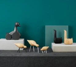 Normann Copenhagen Shorebird, Grand Modèle, Pattes Blanches -Ménagers Décoration Boutique 1001 Shorebird Swan Ducky 2