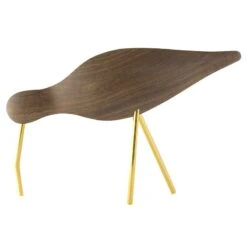Normann Copenhagen Shorebird, Grand Modèle, Noyer - laiton
