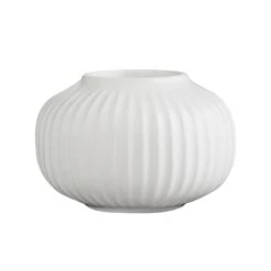 Kähler Bougeoir Pour Bougie Chauffe-plat Hammershøi 65 mm, Blanc
