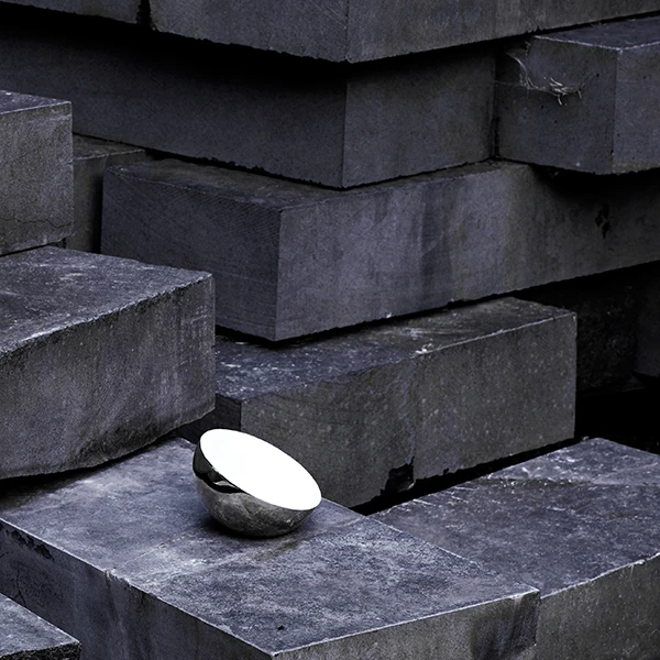 New Works Miroir De Table Aura, Acier Inoxydable 2 New Works Miroir De Table Aura, Acier Inoxydable – Image 2