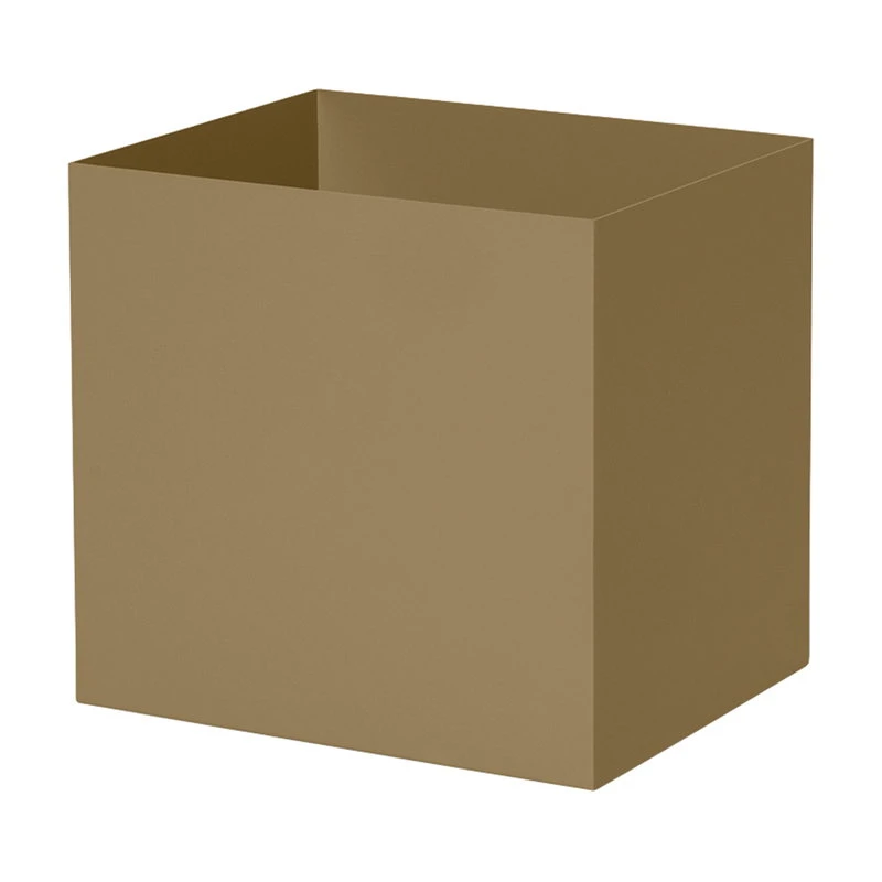 Ferm LIVING Pot Carré Plant Box, Olive 1 Ferm LIVING Pot Carré Plant Box, Olive