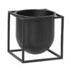 By Lassen Pot De Fleurs Kubus 14, Noir