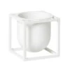 By Lassen Pot De Fleurs Kubus 10, Blanc