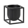 By Lassen Pot De Fleurs Kubus 10, Noir