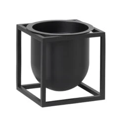 By Lassen Pot De Fleurs Kubus 10, Noir