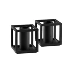 By Lassen Bougeoir Kubus Micro, Lot De 2, Noir