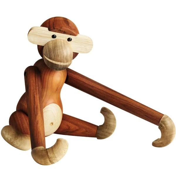 Kay Bojesen Wooden Monkey, Grand Modèle, Teck 1 Kay Bojesen Wooden Monkey, Grand Modèle, Teck