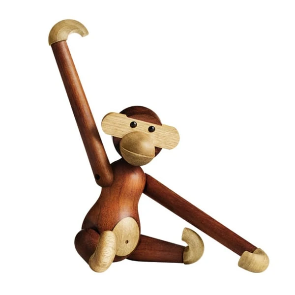 Kay Bojesen Wooden Monkey, Petit Modèle, Teck 1 Kay Bojesen Wooden Monkey, Petit Modèle, Teck