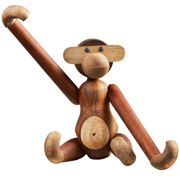Kay Bojesen Wooden Monkey, Modèle Moyen, Teck 2 Kay Bojesen Wooden Monkey, Modèle Moyen, Teck – Image 2