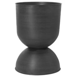 Ferm LIVING Pot Hourglass, Modèle L, Noir