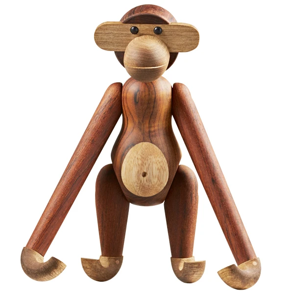 Kay Bojesen Wooden Monkey, Modèle Moyen, Teck 4 Kay Bojesen Wooden Monkey, Modèle Moyen, Teck – Image 4