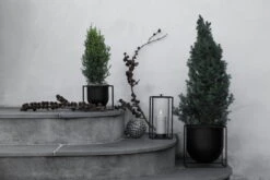 By Lassen Pot De Fleurs Kubus 23, Noir -Ménagers Décoration Boutique 132C1 IMGL9991