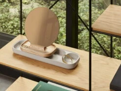 Fritz Hansen Miroir De Table KN Slide, Frêne - Béton Gris -Ménagers Décoration Boutique 17950 Slide