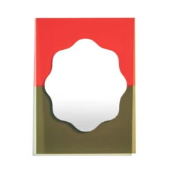 Petite Friture Miroir Wander, 40 x 55 cm, Vermillon - Kaki