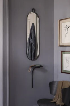 Ferm LIVING Miroir Poise, Ovale, Noir -Ménagers Décoration Boutique 19 3218 2