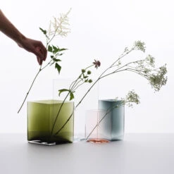 Iittala Vase Ruutu, 115 X 180 mm, Gris -Ménagers Décoration Boutique 1Ruutu iso