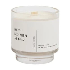 Hetkinen Bougie En Cire Végétale, Résine D'épinette