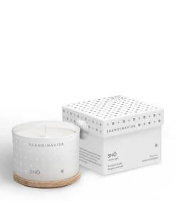 Skandinavisk Bougie Parfumée Avec Couvercle, SNÖ, 90 g -Ménagers Décoration Boutique 20214 1 SNO CANDLE 90G