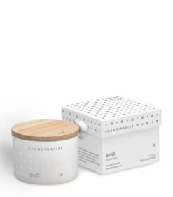 Skandinavisk Bougie Parfumée Avec Couvercle, SNÖ, 90 g -Ménagers Décoration Boutique 20214 2 SNO CANDLE 90G