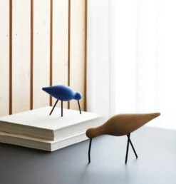 Normann Copenhagen Shorebird, Modèle Moyen, Bleu - Noir -Ménagers Décoration Boutique 2021 Shorebird Medium Blue Shorebird Large Oak Black VS