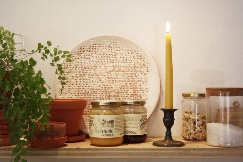 Collaboratorio 6 bougies Candela, 23 cm, Miel 3 Collaboratorio 6 bougies Candela, 23 cm, Miel – Image 3