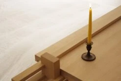 Collaboratorio 2 bougies Candela, 23 cm, Miel -Ménagers Décoration Boutique 2022 Collaboratorio 23cm 3 1