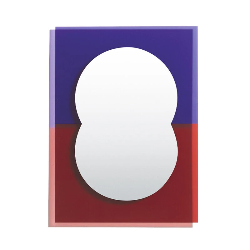 Petite Friture Miroir Wander, 40 x 55 cm, Violet - Rouge Brun 1 Petite Friture Miroir Wander, 40 x 55 cm, Violet - Rouge Brun