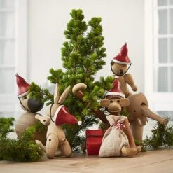 Kay Bojesen Bonnet Du Père Noël Pour Wooden Monkey, Petit Modèle -Ménagers Décoration Boutique 21Rosendahl iso HV