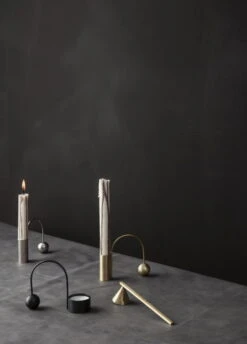 Ferm LIVING Bougeoir Balance, Chromé -Ménagers Décoration Boutique 22 2473