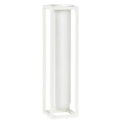 By Lassen Vase Kubus Flora, Blanc