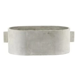Serax Pot De Fleurs Concrete Ovale, 55 x 36 cm, Gris