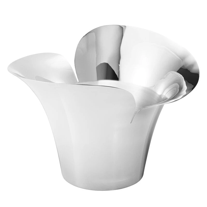 Georg Jensen Pot De Fleurs Bloom Botanica, Modèle M, Acier Inoxydable 1 Georg Jensen Pot De Fleurs Bloom Botanica, Modèle M, Acier Inoxydable