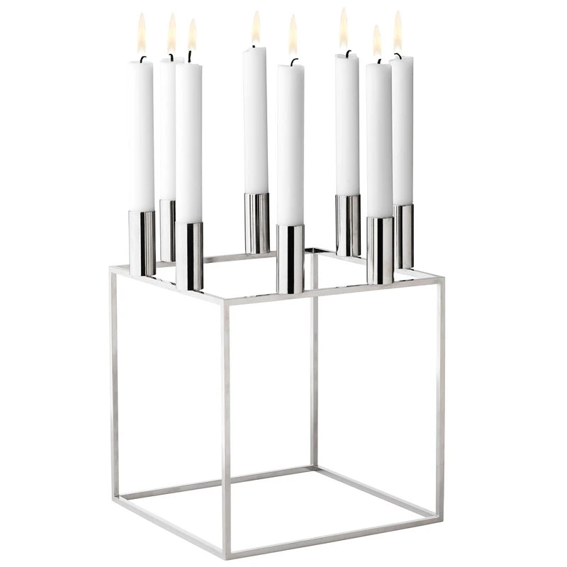 By Lassen Chandelier Kubus 8, Nickel 1 By Lassen Chandelier Kubus 8, Nickel