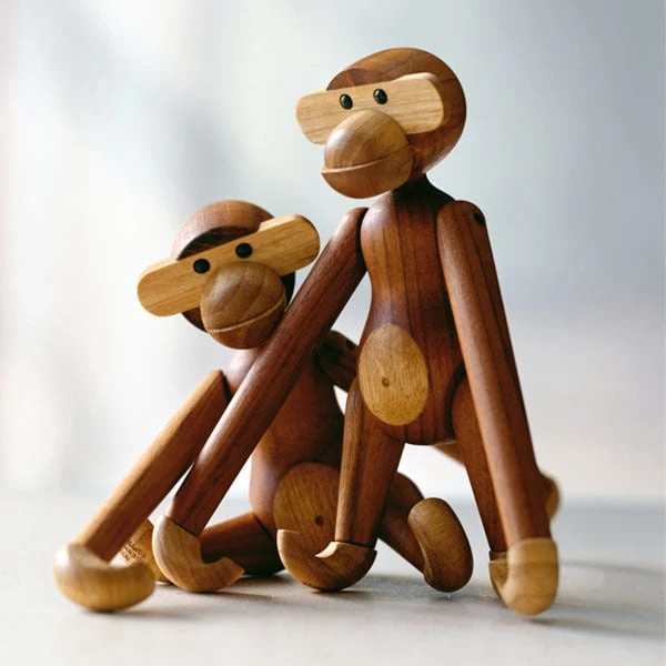 Kay Bojesen Wooden Monkey, Petit Modèle, Teck 5 Kay Bojesen Wooden Monkey, Petit Modèle, Teck – Image 5