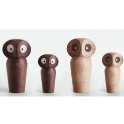 Architectmade Chouette, Petit Modèle, Chêne Naturel -Ménagers Décoration Boutique 3AM iso HV 1