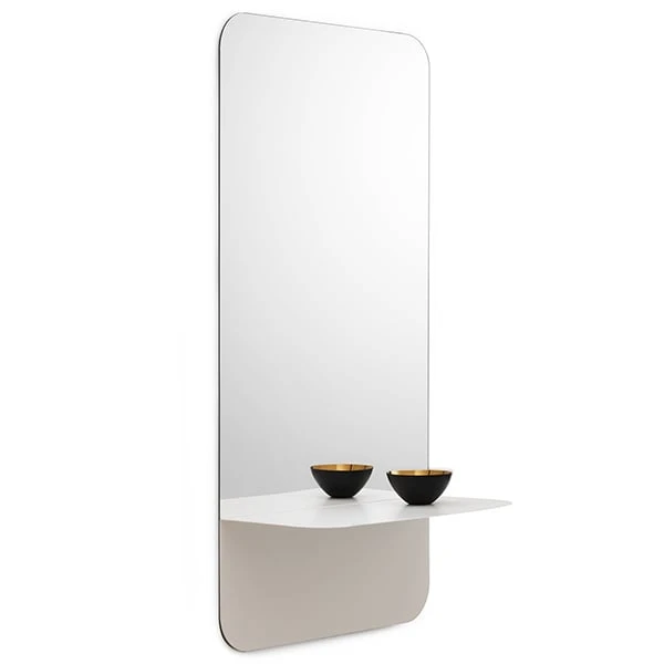 Normann Copenhagen Miroir Vertical Horizon, Blanc 2 Normann Copenhagen Miroir Vertical Horizon, Blanc – Image 2