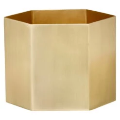 Ferm LIVING Pot Hexagon XL, Laiton