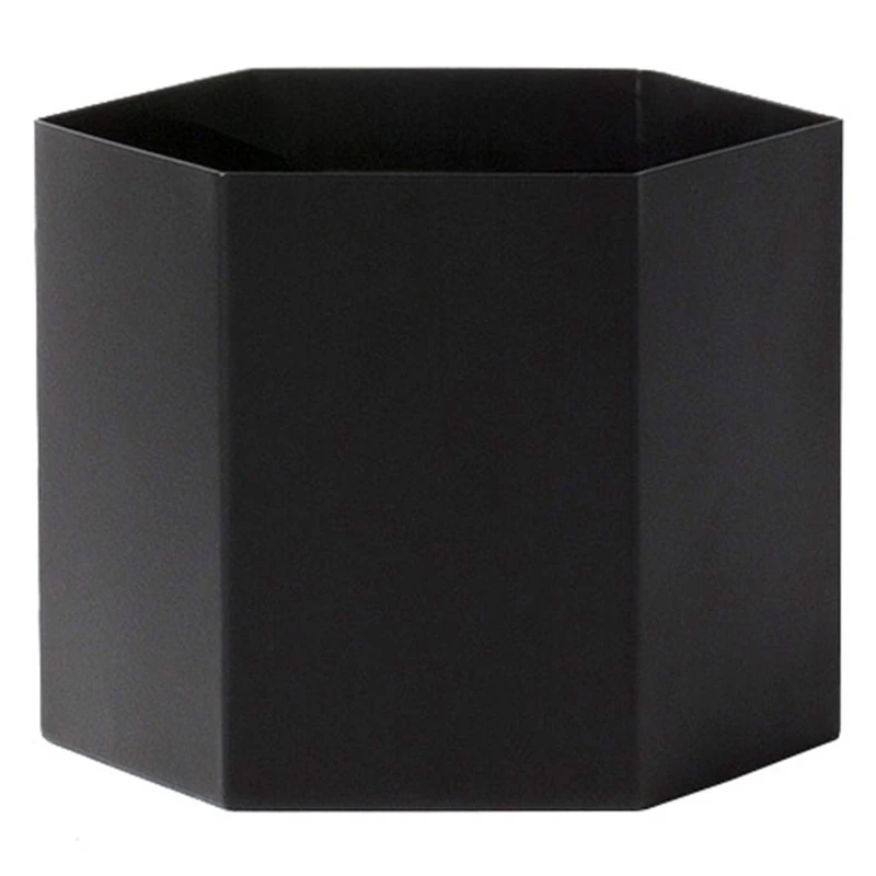 Ferm LIVING Pot Hexagon, XL, Gris 1 Ferm LIVING Pot Hexagon, XL, Gris