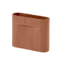 Muuto Vase Ridge, 16,5 cm, Terracotta
