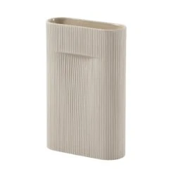 Muuto Vase Ridge, 35 cm, Beige