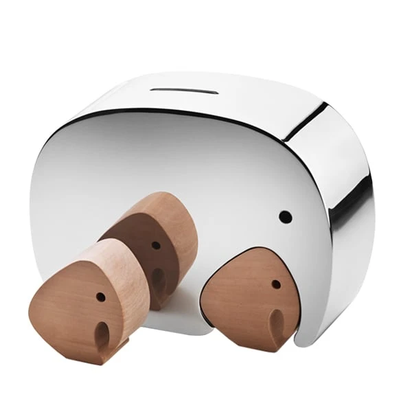 Georg Jensen Tirelire Moneyphant With Twins 1 Georg Jensen Tirelire Moneyphant With Twins