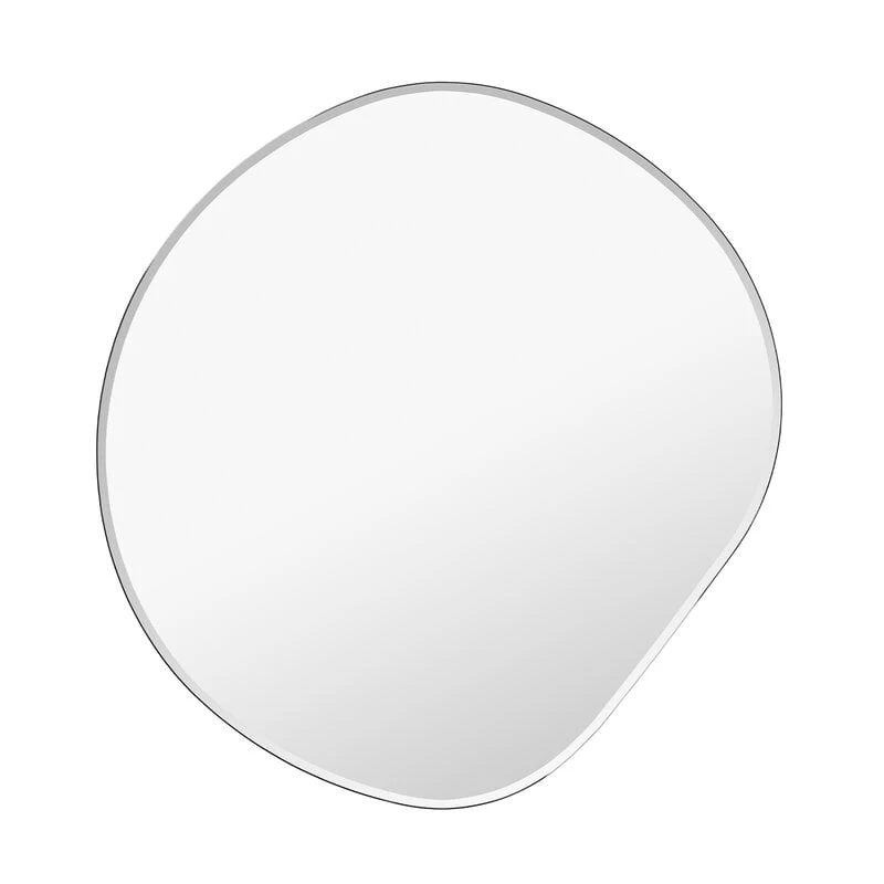 Ferm LIVING Petit Miroir Pond, Chrome Foncé 1 Ferm LIVING Petit Miroir Pond, Chrome Foncé