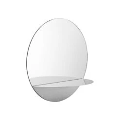 Normann Copenhagen Miroir Rond Horizon, Acier Inoxydable
