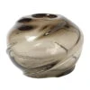 Ferm LIVING Vase Rond Water Swirl, Smoked Grey