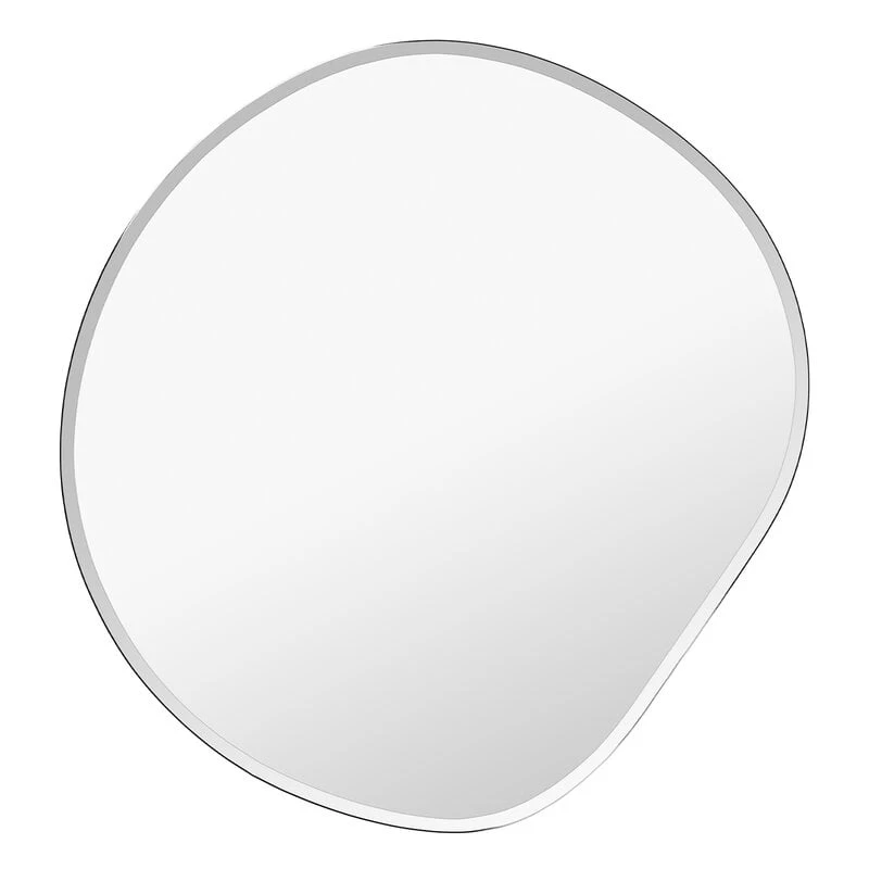 Ferm LIVING Miroir Pond, XL, Chrome Foncé 1 Ferm LIVING Miroir Pond, XL, Chrome Foncé