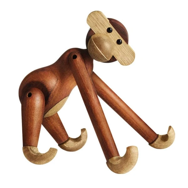 Kay Bojesen Wooden Monkey, Petit Modèle, Teck 6 Kay Bojesen Wooden Monkey, Petit Modèle, Teck – Image 6
