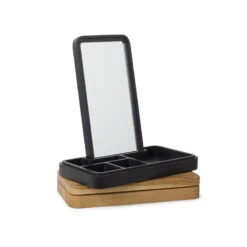 Spring Copenhagen Mirror Box, Noir -Ménagers Décoration Boutique 7010 FSC MIRROR BOX SORT GROUNDED CRAFTWORK 3