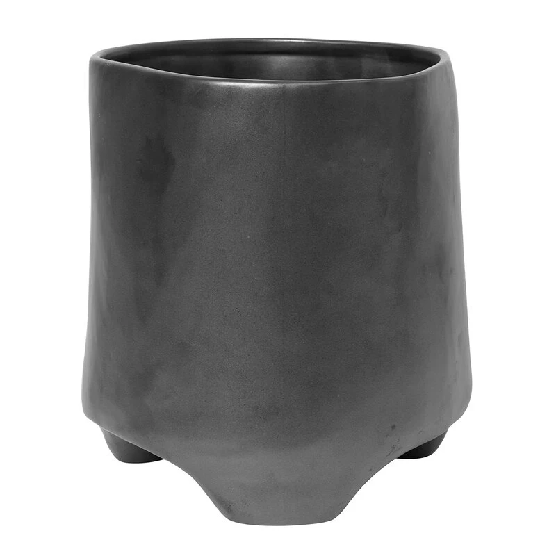 Ferm LIVING Pot De Fleurs Esca, Modèle Moyen, 19 cm, Noir 1 Ferm LIVING Pot De Fleurs Esca, Modèle Moyen, 19 cm, Noir