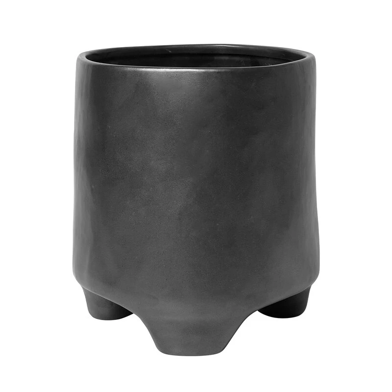 Ferm LIVING Pot De Fleurs Esca, Petit Modèle, 17 cm, Noir 1 Ferm LIVING Pot De Fleurs Esca, Petit Modèle, 17 cm, Noir