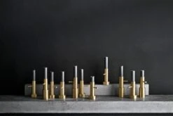 Fritz Hansen Bougeoir JH 1, Laiton -Ménagers Décoration Boutique 8406 Objects Candleholder single 1 and 2